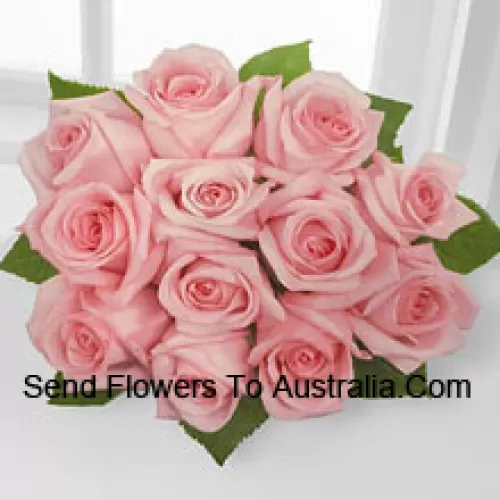 Bunch Of 11 Pink Roses